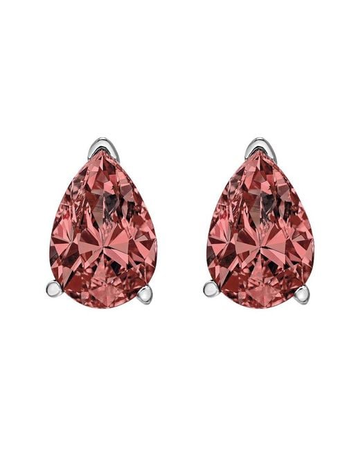 Haus of Brilliance Red 14K 0.50 Ct. Tw. Lab-Grown Diamond Stud Earrings