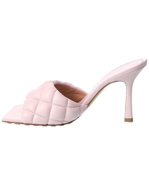 Bottega Veneta Pink Padded Leather Sandal