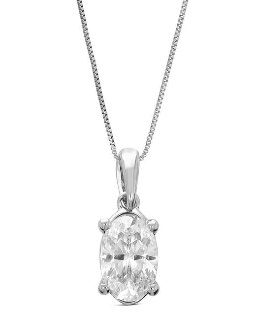 Amairah White 14K 0.66 Ct. Tw. Lab-Grown Diamond Pendant Necklace