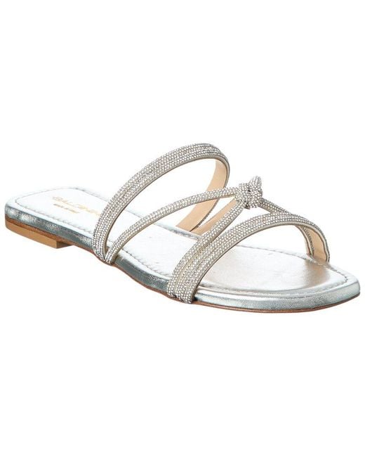 Baldini White Leather Sandal