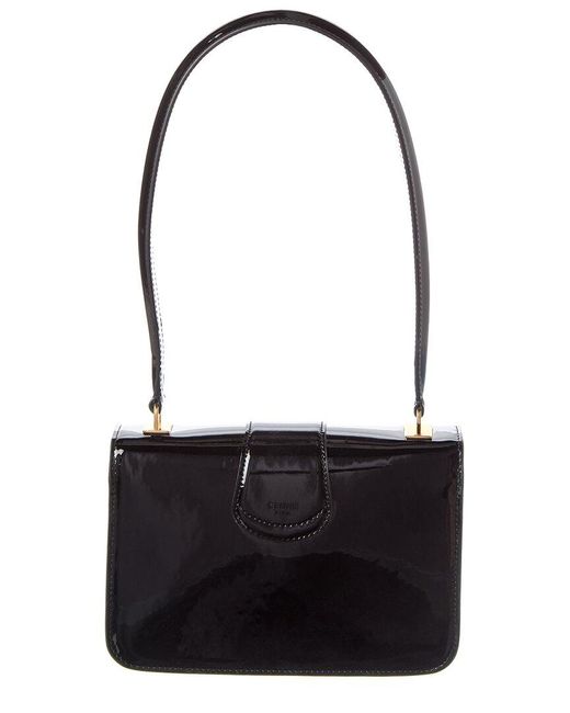 Celine Teen Josephine Patent Shoulder Bag in Black | Lyst