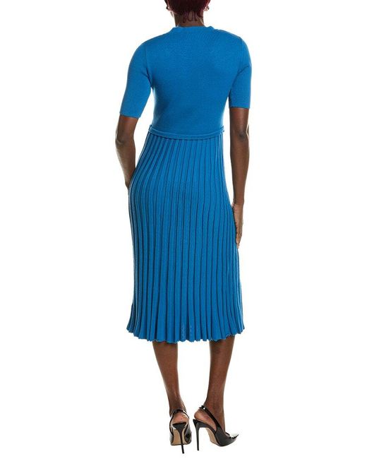 Tahari Blue The Vesper Sweaterdress