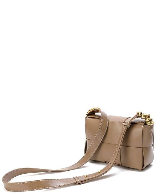 Tiffany & Fred Paris Brown Woven Leather Crossbody