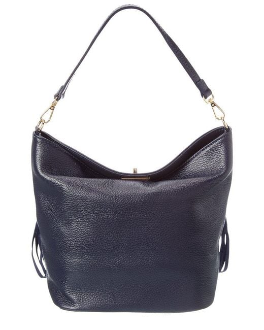 Isabella Rossetti Blue Arizona27 Leather Fringe Tote