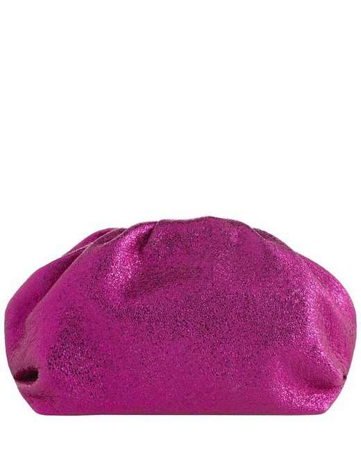 Shiraleah Purple Chrissy Metallic Clutch