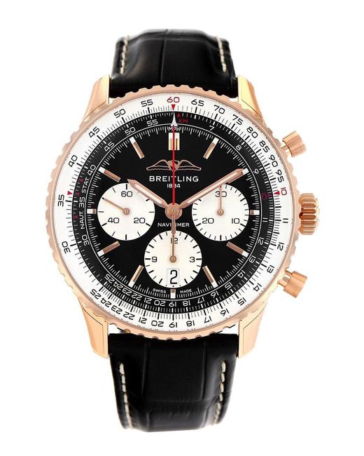 Breitling Black Navitimer Watch, Circa 2020 (Authentic Pre-Owned) for men