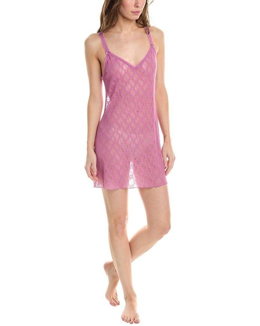 B.tempt'd Pink B.temptd By Wacoal Lace Kiss Chemise