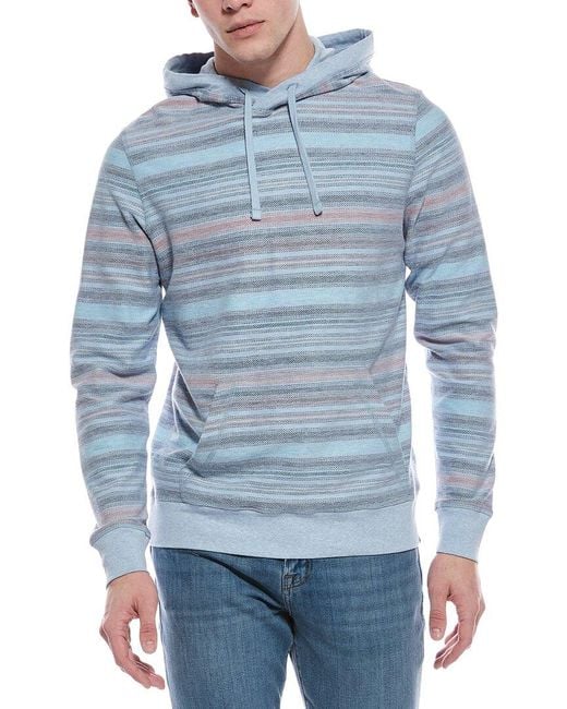 Faherty Brand Blue Byron Bay Hoodie for men