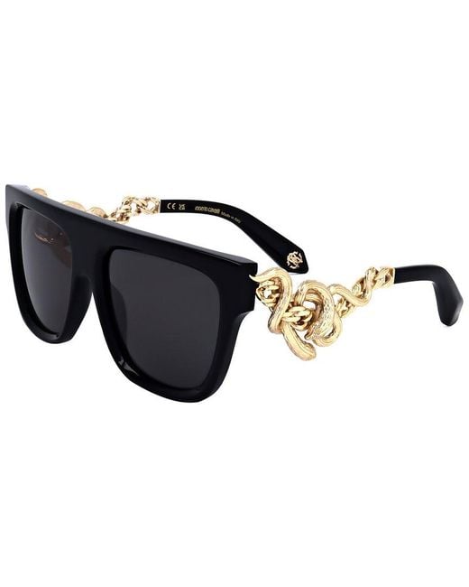 Roberto Cavalli Black 57Mm Sunglasses