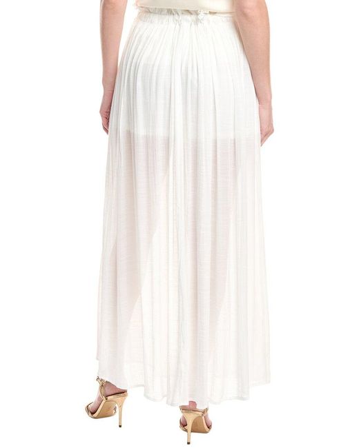 Brook + Lynn White Maxi Skirt