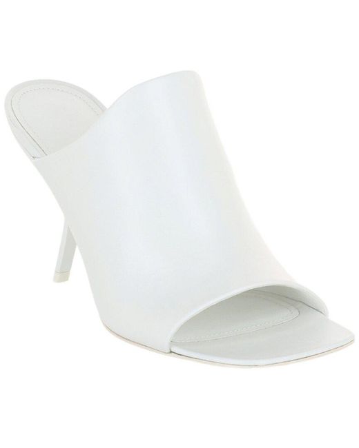 Ferragamo White Era Leather Mule