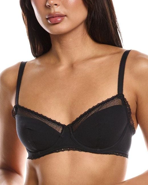 Passionata Black Charlotte Wired Lace Demi Bra