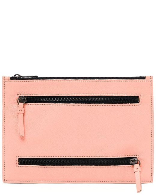 Botkier Natural Chelsea Leather Clutch