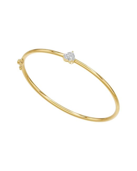 Lab Grown Diamonds Metallic 18K Over 1.00 Ct. Tw. Lab-Grown Diamond Bracelet