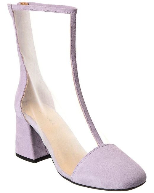 Free People Pink Wisteria Mesh & Leather Boot