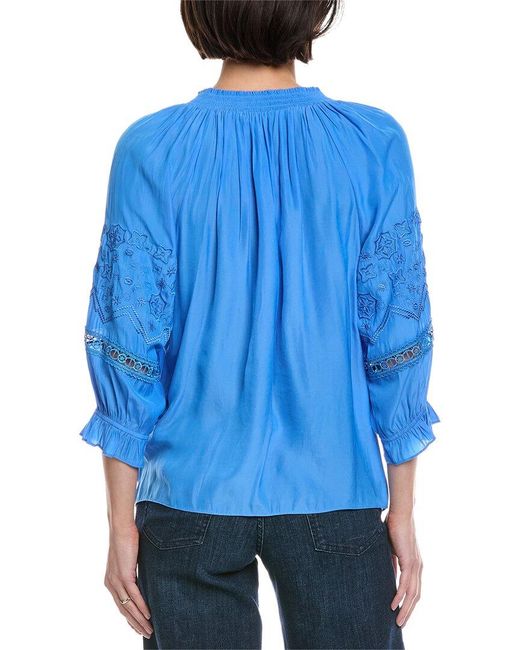 Ramy Brook Blue Maddy Top
