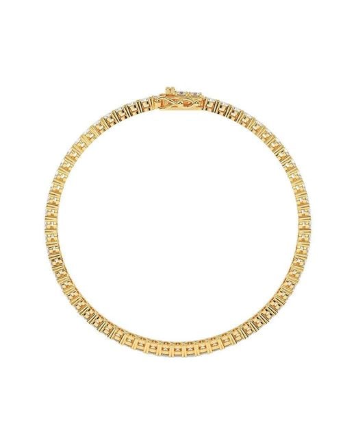 Diamond Select Cuts Metallic 14K 4.00 Ct. Tw. Diamond Bracelet