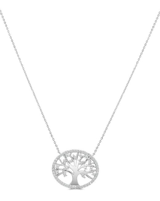 Sabrina Designs Metallic 14K 0.33 Ct. Tw. Diamond Tree Of Life Necklace