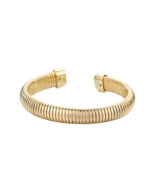 Adornia Metallic Omega Coil Cuff Bracelet