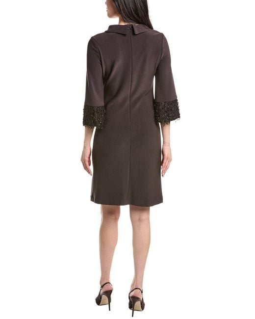 Joseph Ribkoff Black Solid Midi Dress