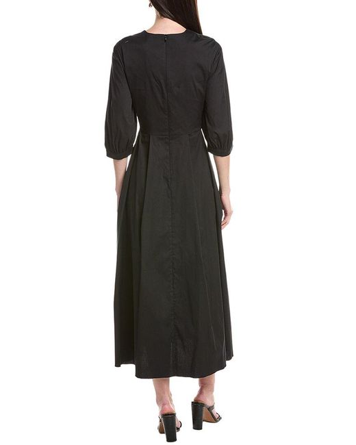 Max Mara Black Clea Maxi Dress