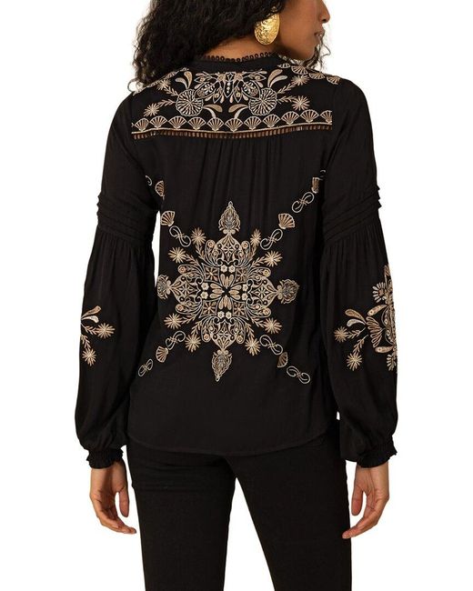 Hale Bob Black Elliott Blouse