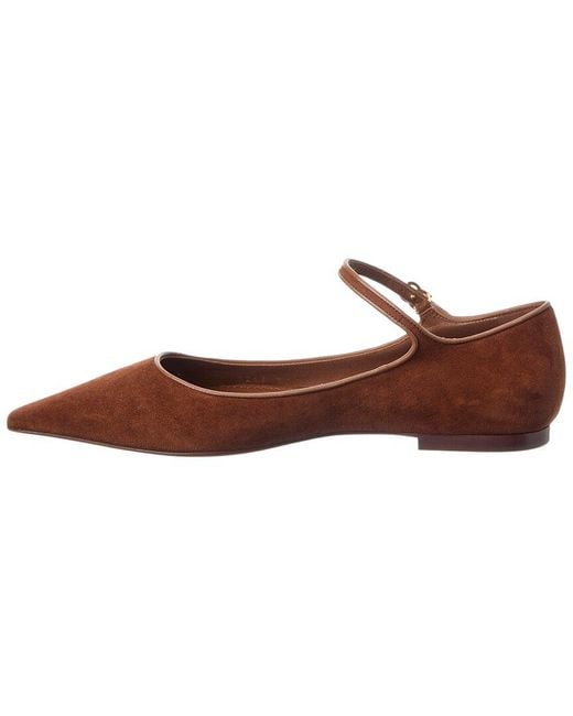 Dolce & Gabbana Brown Suede & Leather Ballet Flat