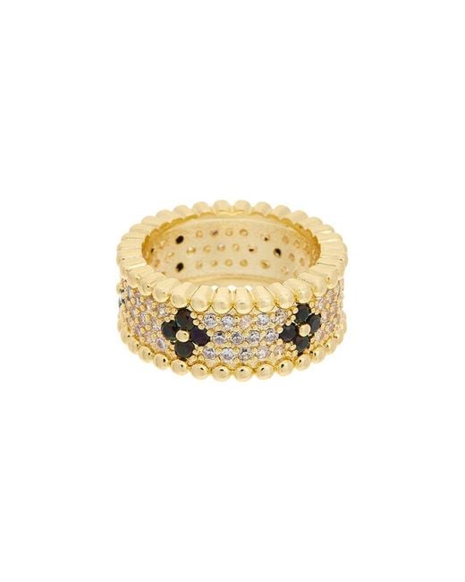 Juvell Metallic 18K Plated Cz Ring