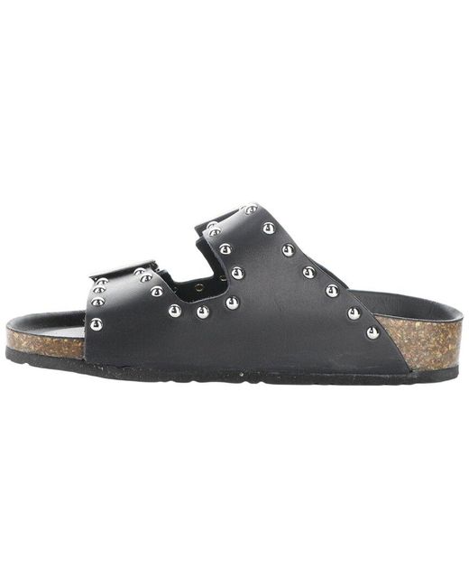 Bos. & Co. Black Bos. & Co. Perrin Leather Sandal
