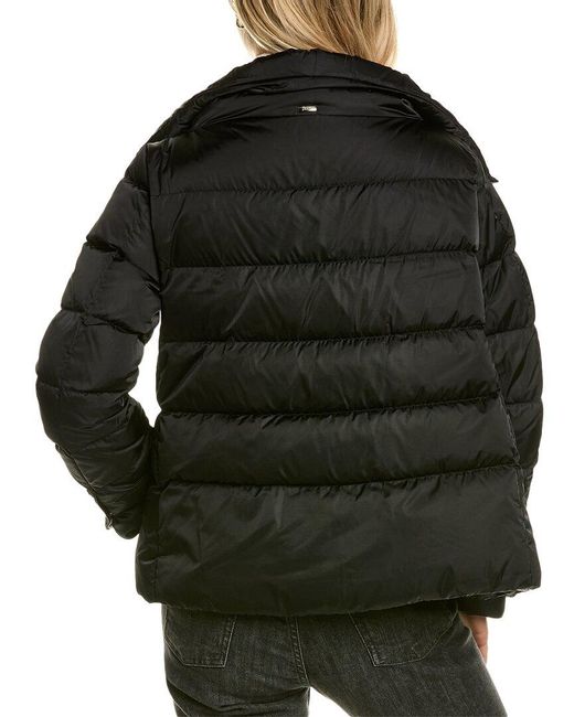 Herno Black Short Quilted Down Jacket