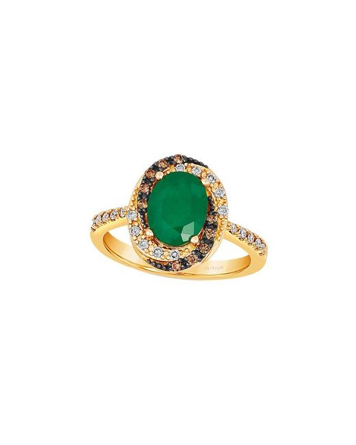 Le Vian Green Balance 14K 1.42 Ct. Tw. Diamond & Emerald Ring