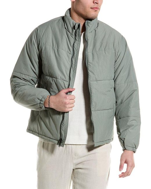 Onia Gray Lightweight Puffer Coat for men