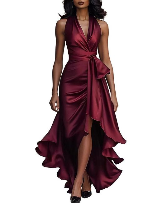 Dilireba Red Maxi Dress