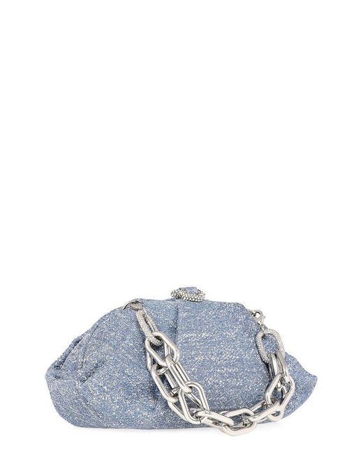 Judith Leiber Blue Gemma Sparkle Clutch