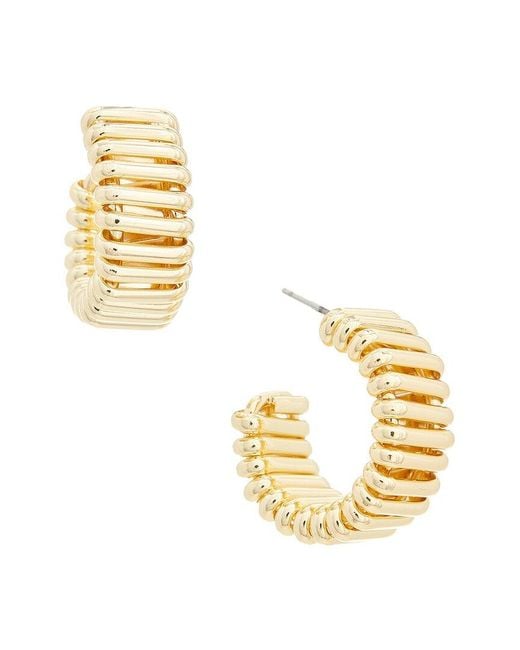 Juvell Metallic Plated Hoop Earrings