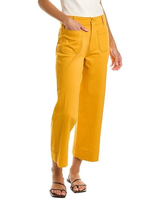 Bagatelle Yellow Peached Twill Patch Pocket Pant