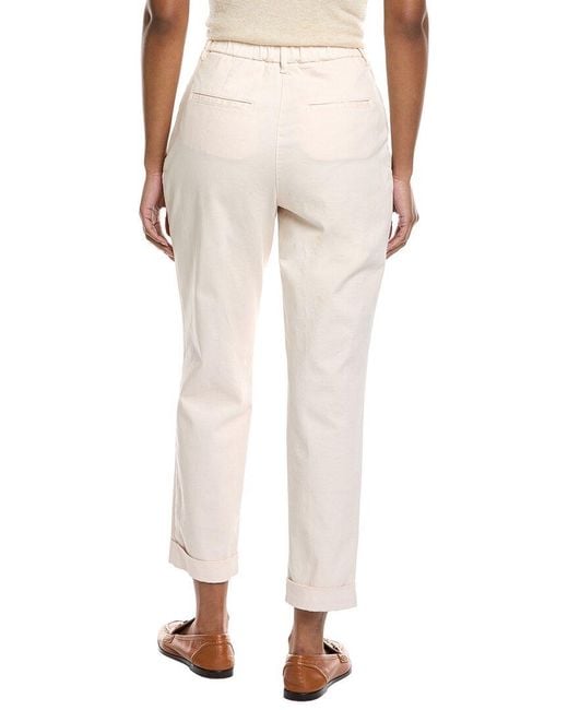 Peserico Natural Pleated Trouser