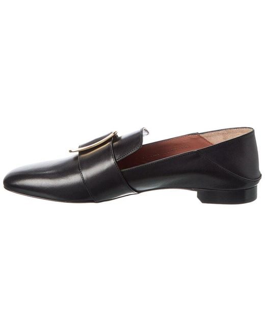 Bally Black Janelle Buckled Leather Loafer