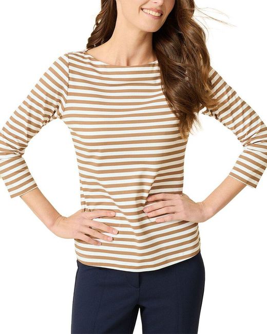J.McLaughlin Natural Wavesong Knit Top