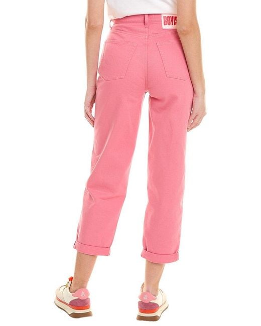 Boyish Pink High-Rise Rigid Pretty