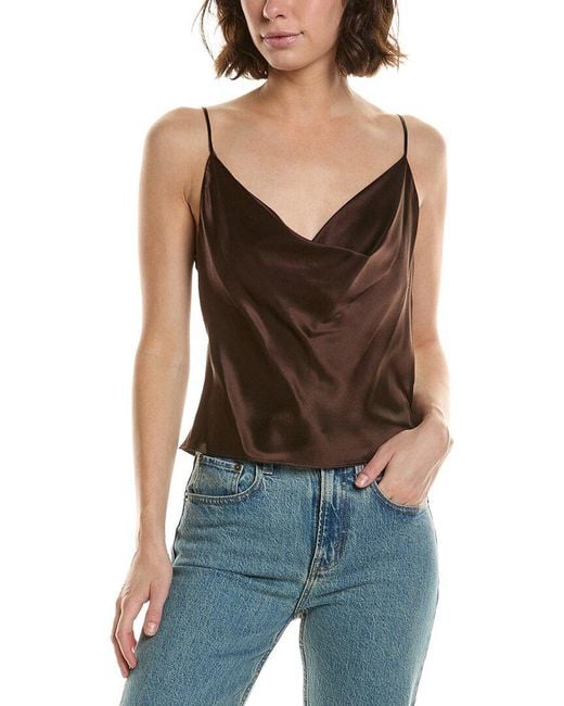 L'Agence Blue Calista Tank Top