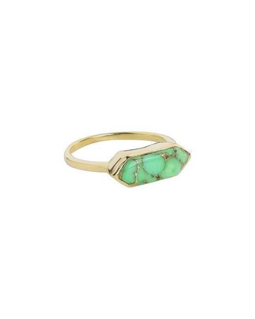TIRAMISU Green 14K Over 2.39 Ct. Tw. Copper Ring