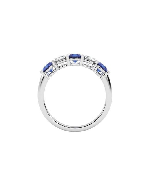 VOWE Blue 14K 3.00 Ct. Tw. Lab-Grown Diamond & Lab-Grown Sapphire Ring