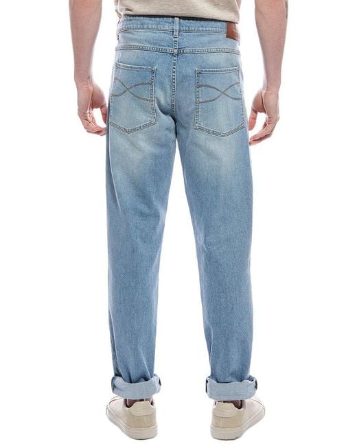 Brunello Cucinelli Blue Skinny Fit for men