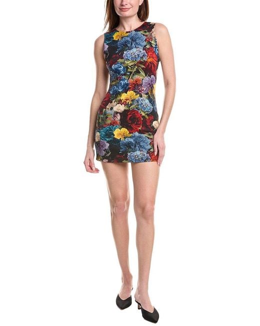 wynell a line mini dress ALICE + OLIVIA Wynell Collared Mini Dress