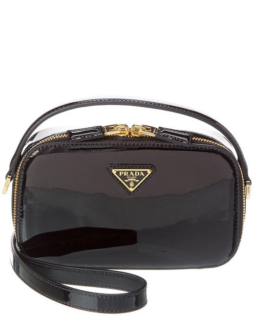 Prada Black Odette Patent Mini Bag