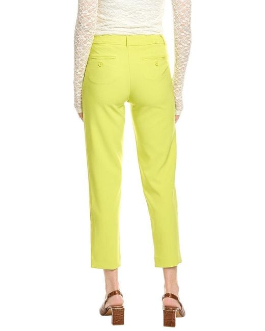 Nanette Lepore Yellow Nolita Stretch Pant