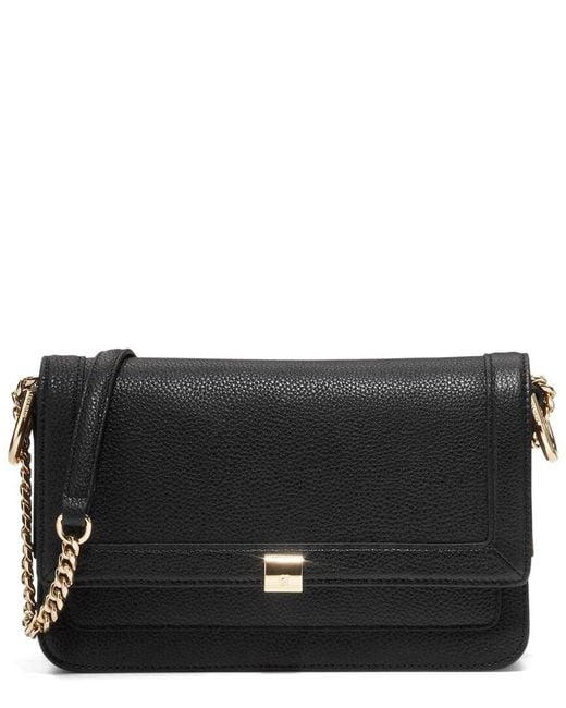 Cole Haan Black Daniella Chain Leather Shoulder Bag