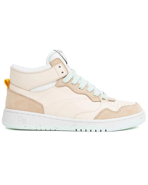 ONCEPT White Philly Leather & Suede Sneaker