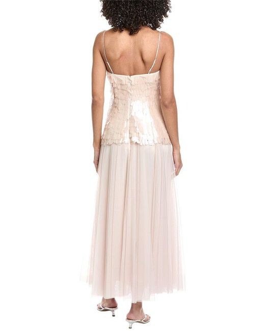 Jonathan Simkhai Pink Maxine Bustier Midi Dress